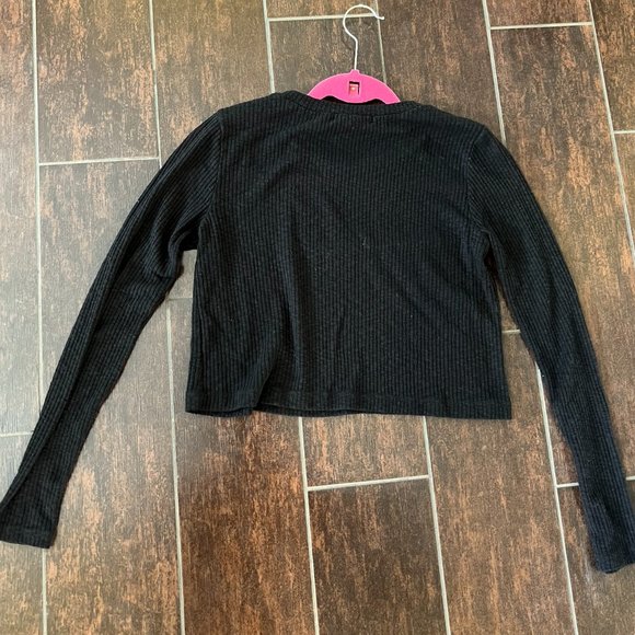 Black Crop Women's T-Shirt - Picture 3 of 3